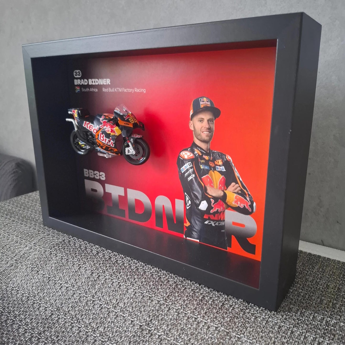 Brad Bidner Moto Circuit 3D Framed Art