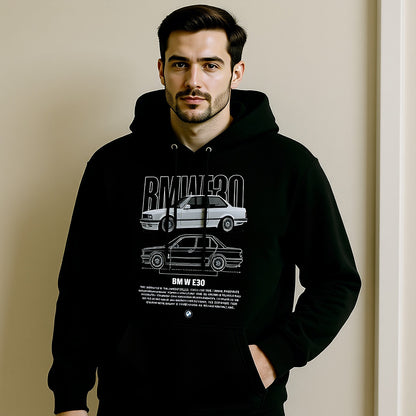 BMW E30 Hoodie – Motorsport Hoodie – Vintage Racing Unisex