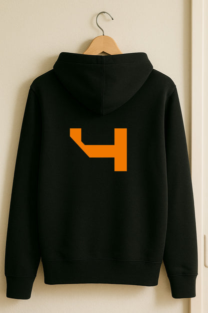 Lando Norris #4 McLaren Hoodie - Black Edition | F1 Fan Merch-