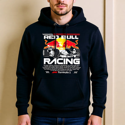 Max Verstappen Hoodie – RB Racing Champion Design | F1 Car Graphic | Navy blue