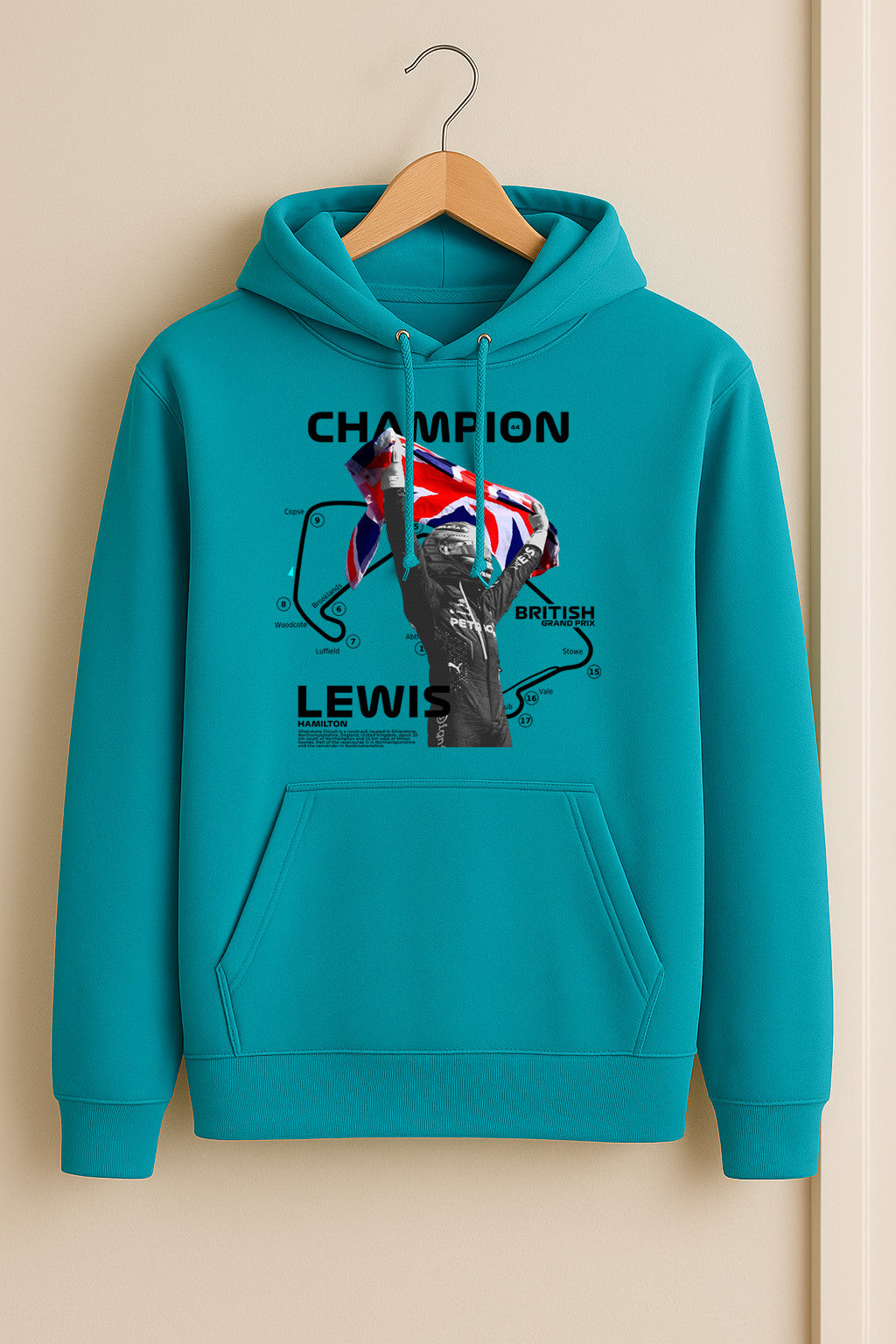 Lewis Hamilton #44 Champion Hoodie – British GP Tribute | F1 Hoodie Door