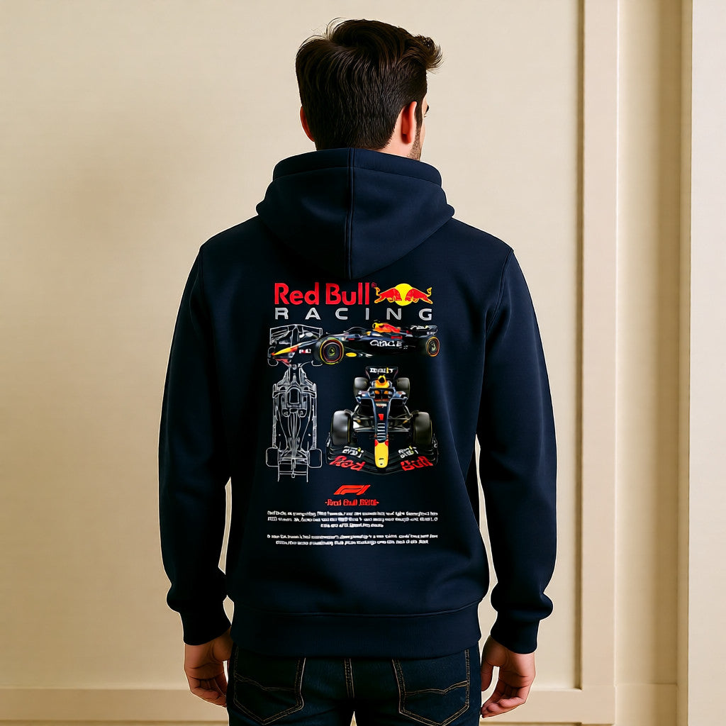 Max Verstappen Champion Hoodie – RB21 F1 Car Graphic | Navy blue