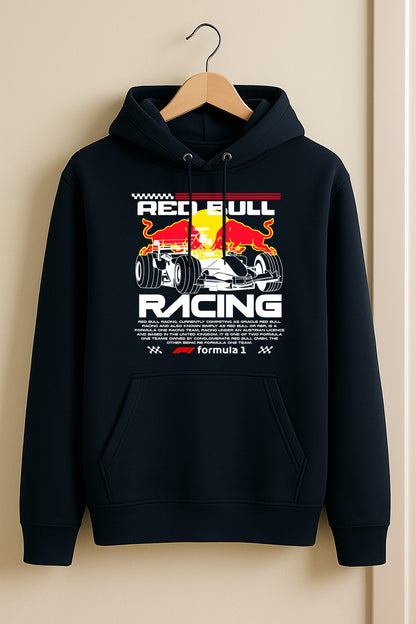 Max Verstappen Hoodie – RB Racing Champion Design | F1 Car Graphic | Navy blue