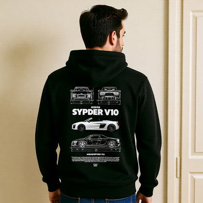 Audi R8 Hoodie – Racing Hoodie – Motorsport Unisex Black
